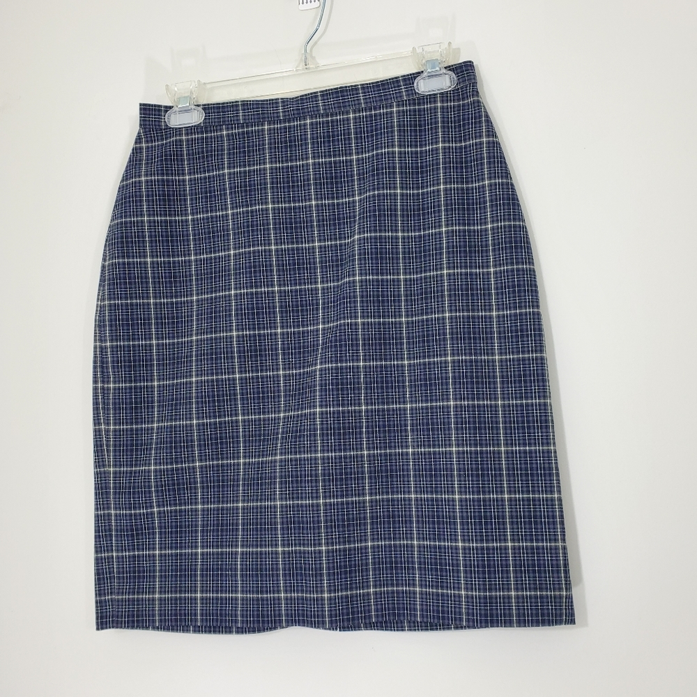 The Limited Stretch Plaid Skirt, Made in Italy, Size 6 - Picture 1 of 11
